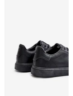 Trampki Sneakersy Męskie Z Eko Skóry Big Star OO174117 Czarne