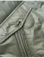 Dámska prešívaná krátka bunda khaki (B8185-11) Dámska prešívaná krátka bunda khaki (B8185-11)