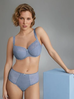 Eloise podprsenka s kosticami Full Cup 5295 stredne modrá - RosaFaia