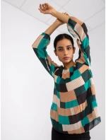 Blúzka DHJ BZ 8643.38P tmavozelená