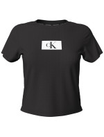 Dámske tričko Lounge T-Shirt CK96 S/S CREW NECK 000QS6945EUB1 čierna - Calvin Klein