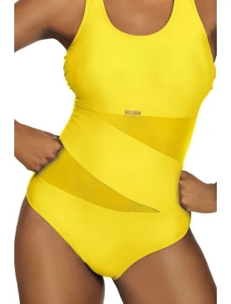 Dámske jednodielne plavky S36W-21 Fashion sport yellow - Self Dámske jednodielne plavky S36W-21 Fashion sport yellow - Self