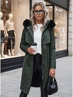 Dámska zimná bunda parka LUSTER green FashionStreet TY3955 Dámska zimná bunda parka LUSTER green FashionStreet TY3955