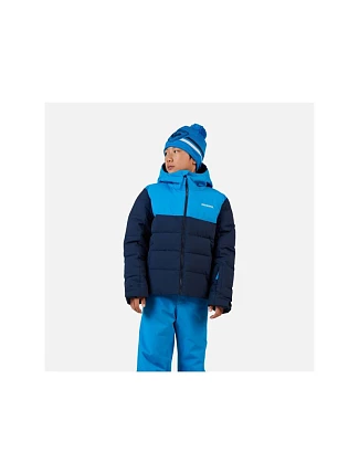 Detská lyžiarska bunda ROSSIGNOL Boy Siz Quilted Jkt, tmavomodrá