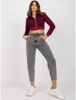 Džínsové nohavice MR SP 255.56P tmavo šedá