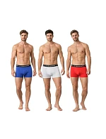 Le Coq Sportif pánske boxerky 3PAK červené sivé tmavomodré Le Coq Sportif pánske boxerky 3PAK červené sivé tmavomodré