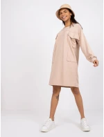 Dámske šaty Dress-EM-SK-717.33X-béžová
