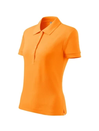 Bavlnené polo tričko Heavy tangerine orange