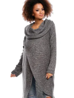 Dlhý sveter model 84290 PeeKaBoo