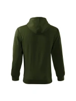 Pánska módna mikina na zips s kapucňou (vojenská)