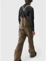 Pánske snowboardové nohavice s trakmi 4FAW23TFTRM346-81S hnedé - 4F Pánske snowboardové nohavice s trakmi 4FAW23TFTRM346-81S hnedé - 4F