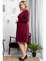 Dámske šaty SA847 Rebeka Bordo - Karko Dámske šaty SA847 Rebeka Bordo - Karko