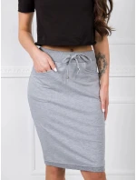 Dámska sukňa RV SD 4793 1.32 Svetlosivá - FPrice Dámska sukňa RV SD 4793 1.32 Svetlosivá - FPrice