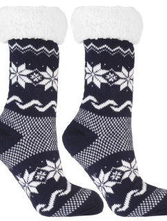 Hrejivé ponožky Nordic winter II tmavo modré