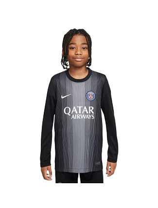Nike PSG Goalkeeper Stadium Kids Shirt 2025/26 Black HJ5267 010 Nike PSG Goalkeeper Stadium Kids Shirt 2025/26 Black HJ5267 010