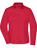 Daiber JN 641 Popelínová business blúzka s dlhým rukávom 02.0641 červená