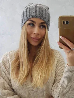 Milano fleecová čiapka K203 grey melange+grey