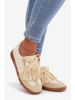 Dámské tenisky s třásněmi Žluté Dorivelle