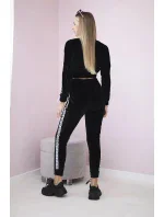 Velúrová súprava s nápisom Queen black