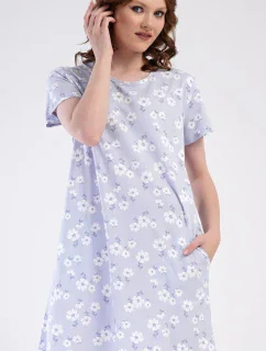 Dámske šaty Nature home modro-biele - Vienetta