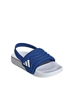 Detské šľapky adidas Adilette Estrap 2.0, bielo-modré, HQ9196