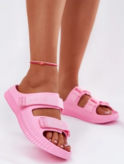 Dámske penové sandále so suchým zipsom Big Star RR274A528 Pink