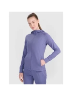 Dámska tréningová mikina s kapucňou regular rýchloschnúca 4F 4FRSS25TFSWF467-32S