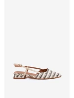 Dámske béžové baleríny - Marquiiz