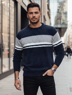 Pánsky tmavomodrý sveter FashionStreet WX2244z
