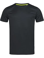 Stedman Active 140 Crew Mesh-T Pánske športové tričko s vzorom „vtáčie oko“ 05.8400 black opal