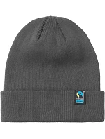 Neutral O 93055 Pletená čiapka z bio bavlny s certifikátom Fairtrade 77.9355 charcoal