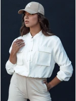 Dámska bunda bomber PRIEV white FashionStreet TY4305