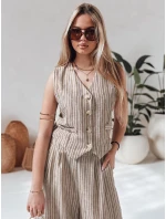 Dámska hnedá vesta LINELIA FashionStreet PY0135