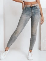 Dámske skinny push up džínsy modré FashionStreet UY2796