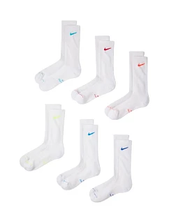 Ponožky Nike Everyday Elevated 6 párov biele HQ8021 906