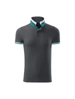 Polokošeľa Malfini Collar Up M MLI-25683 svetlá antracitová