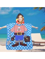 PončoBavlnené svetové detské plážové pončo s kapucňou 60x60