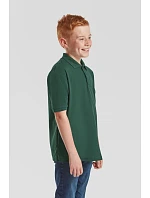 Fruit of the Loom Kids 65/35 Polo Detské piqué polo 16.3417 vintage heather red
