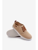 Tenisówki Trampki Męskie Big Star NN176001 Memory Foam System Beżowe