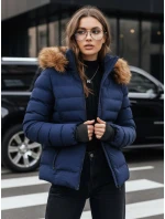 Dámska prešívaná zimná bunda VERSES navy blue FashionStreet TY4039