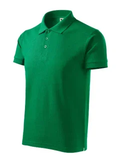 Pánske bavlnené polo tričko Cotton Heavy medium green