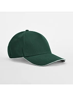 Beechfield B 825C 5-panelová čiapka typu „sandwich“ EarthAware® 53.825C fľaškovozelená/biela