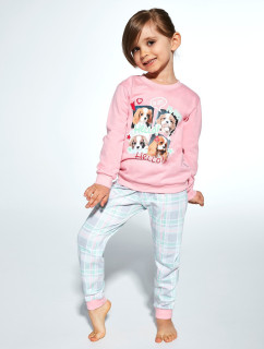 Dievčenské pyžamo Cornette Kids Girl 594/167 My Doggy dł/r 86-128
