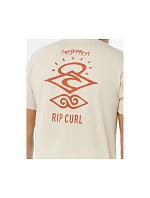 Pánske tričko RIP CURL Search Icon Tee, béžové Pánske tričko RIP CURL Search Icon Tee, béžové