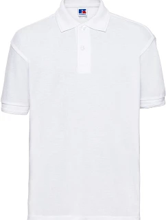 Russell Athletic 599B Detské polo tričko z hrubej bavlny 10.599B biele