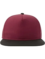Atlantis Headwear Bank Five-S 5-panelová čiapka 33.0232 bordová/čierna
