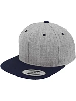 Flexfit 6089M 6-panelová snapbacková čiapka 55.6089 melírovaná šedá/námornícka modrá Flexfit 6089M 6-panelová snapbacková čiapka 55.6089 melírovaná šedá/námornícka modrá