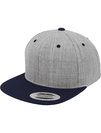 Flexfit 6089M 6-panelová snapbacková čiapka 55.6089 melírovaná šedá/námornícka modrá Flexfit 6089M 6-panelová snapbacková čiapka 55.6089 melírovaná šedá/námornícka modrá