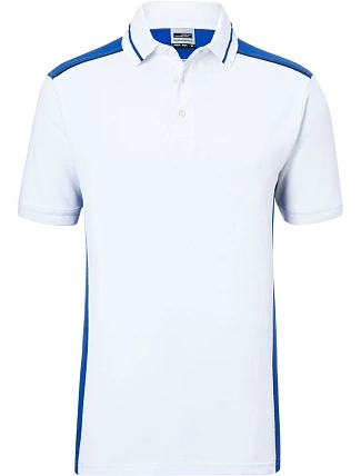 Daiber JN 858 Pánske pracovné polo z piké – Farba 02.0858 biela/kráľovská modrá Daiber JN 858 Pánske pracovné polo z piké – Farba 02.0858 biela/kráľovská modrá