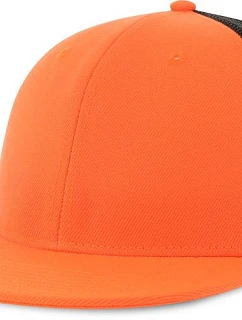 Atlantis Headwear Snap Mesh-S 6-panelová truckerová čiapka 33.0257 oranžová/čierna